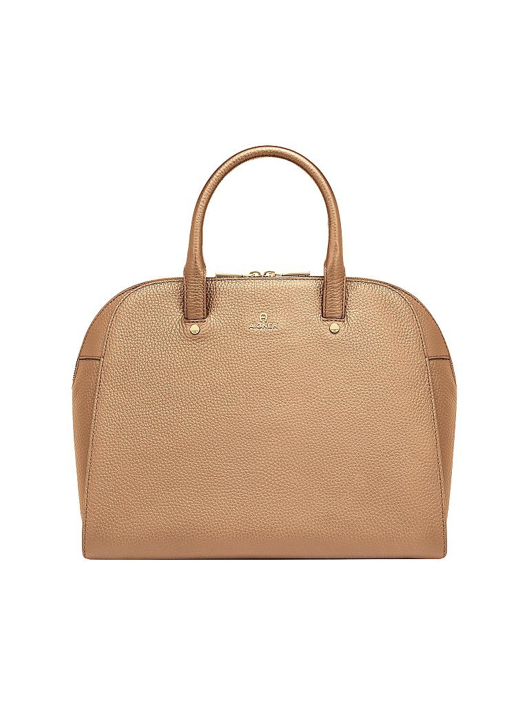 AIGNER Ledertasche Henkeltasche Ivy M beige