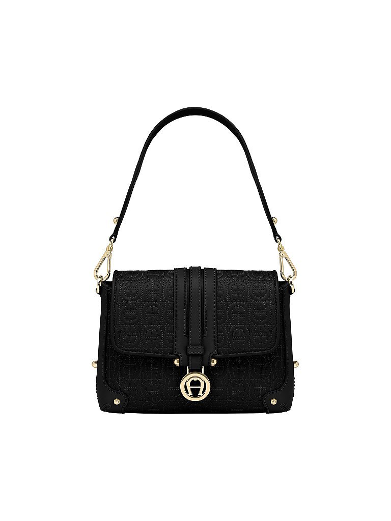AIGNER Ledertasche - Henkeltasche Lori S schwarz