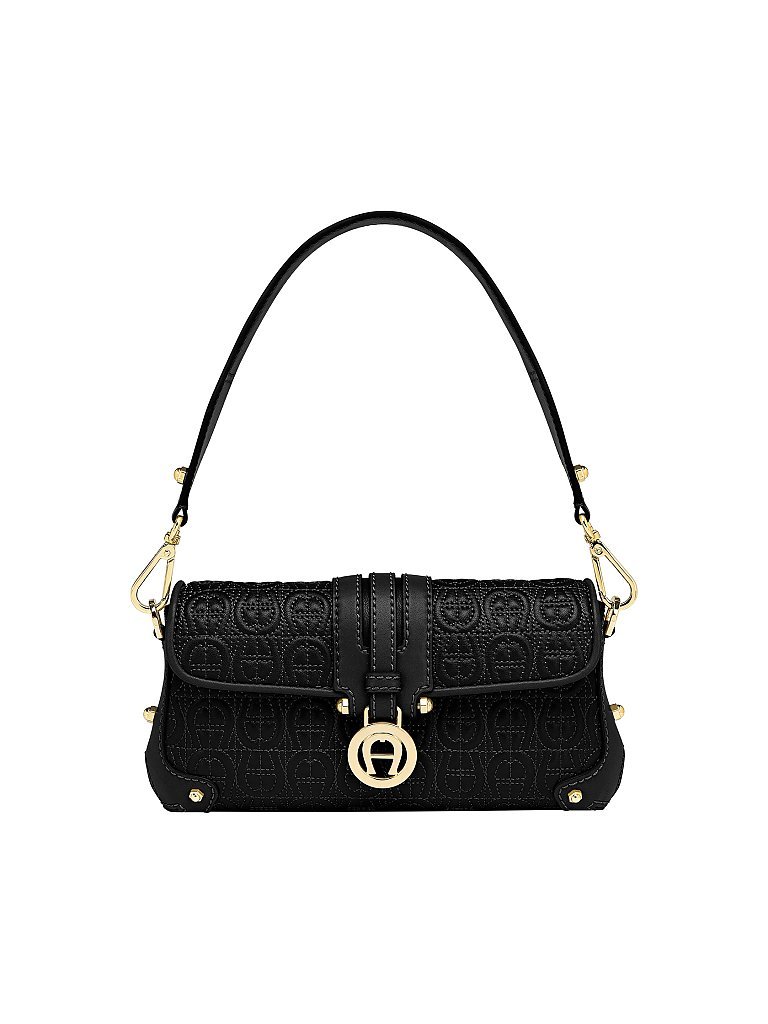 AIGNER Ledertasche Lori XS schwarz