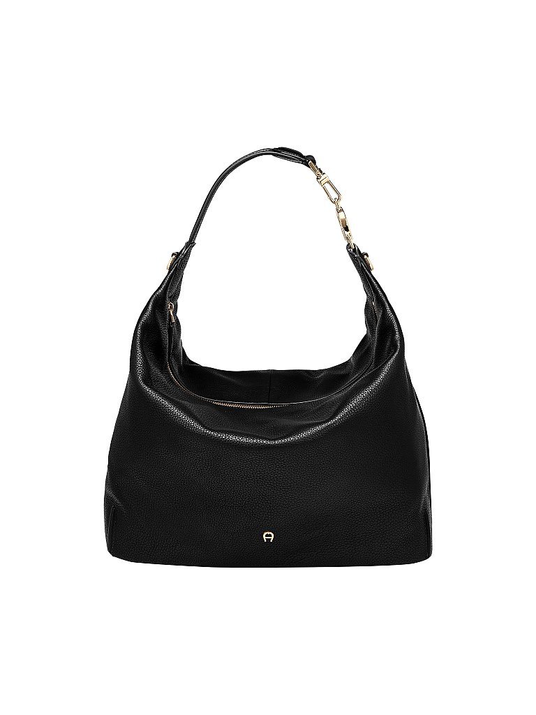 AIGNER Ledertasche Hobo Palermo L schwarz