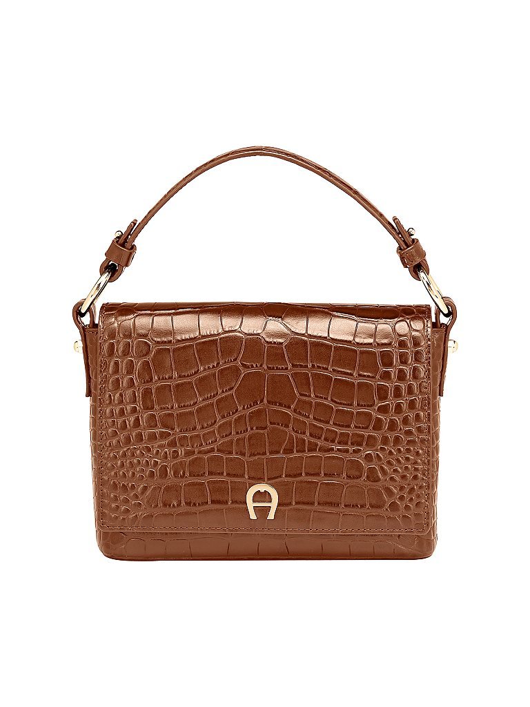 AIGNER Ledertasche Minibag Tara XS braun