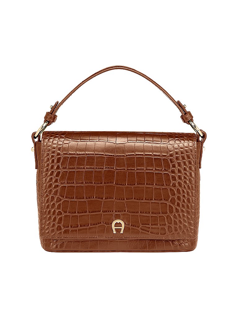 AIGNER Ledertasche - Umhängetasche Tara S braun