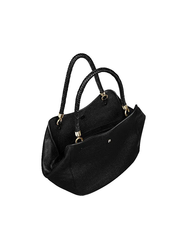 AIGNER | Ledertasche  - Shopper CARRE SOFT Large | schwarz