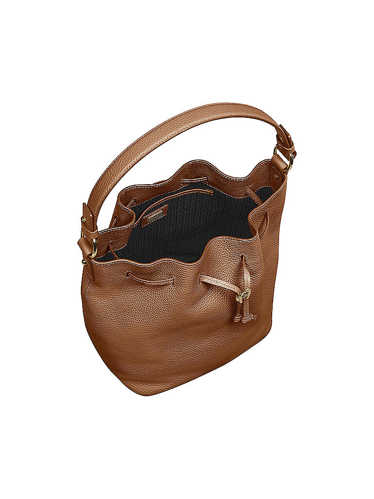 AIGNER | Ledertasche - Bucket Bag Tara M | braun