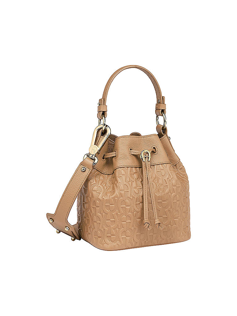 AIGNER | Ledertasche - Bucket Tara S | beige