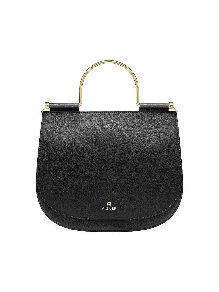 AIGNER | Ledertasche - Henkeltasche "Diane" M | schwarz