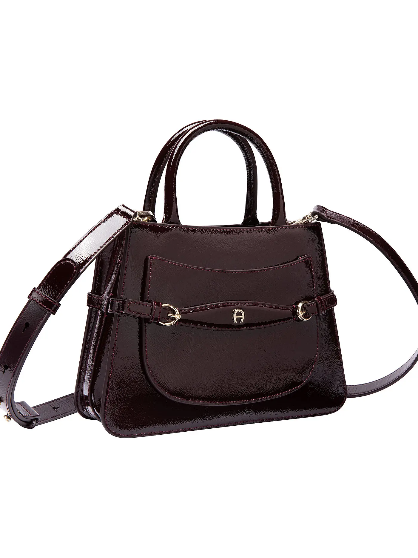 AIGNER | Ledertasche - Henkeltasche CAVALLO Medium | dunkelrot