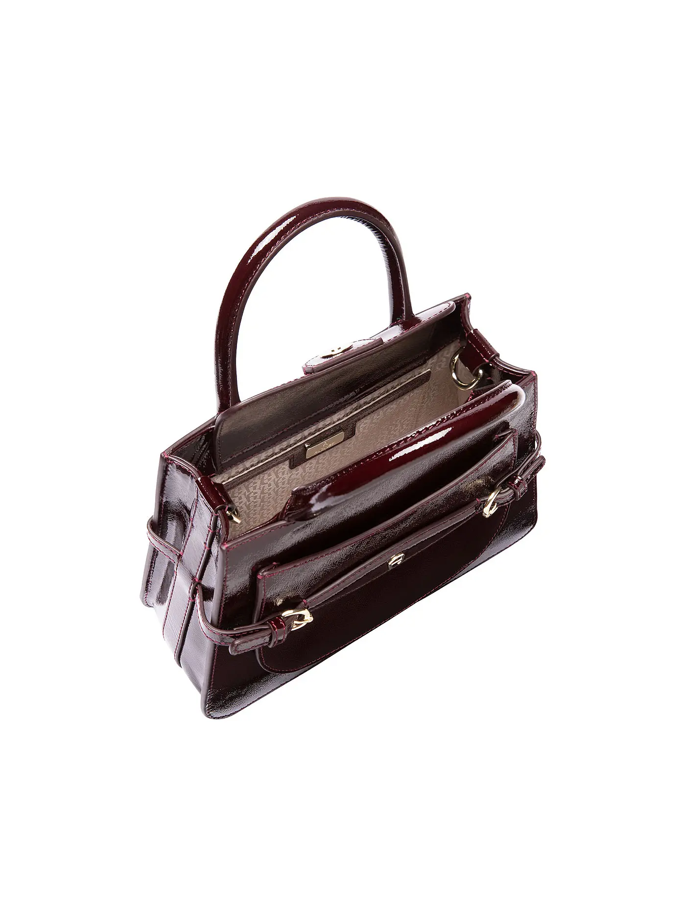AIGNER | Ledertasche - Henkeltasche CAVALLO Medium | dunkelrot