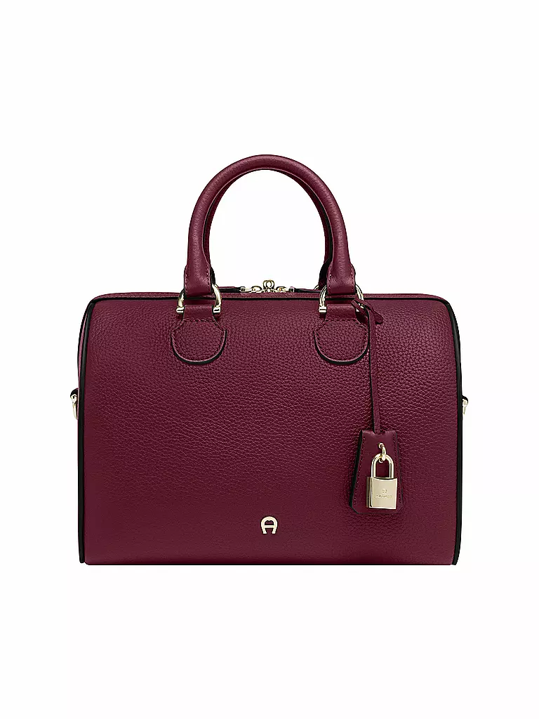 AIGNER | Ledertasche - Henkeltasche DELIA Small | dunkelrot