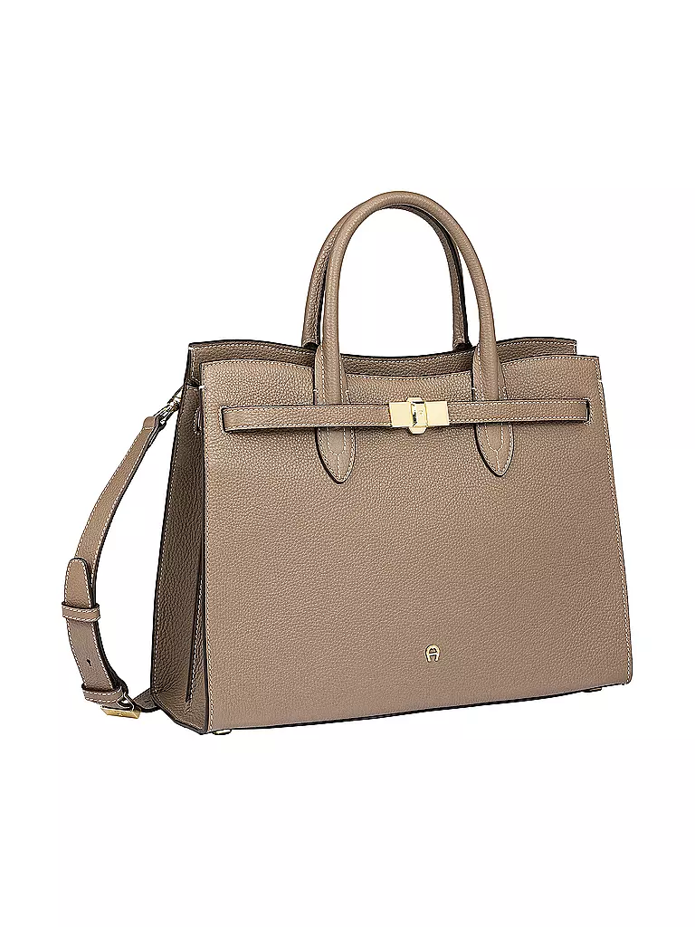 AIGNER | Ledertasche - Henkeltasche FARAH Large | beige