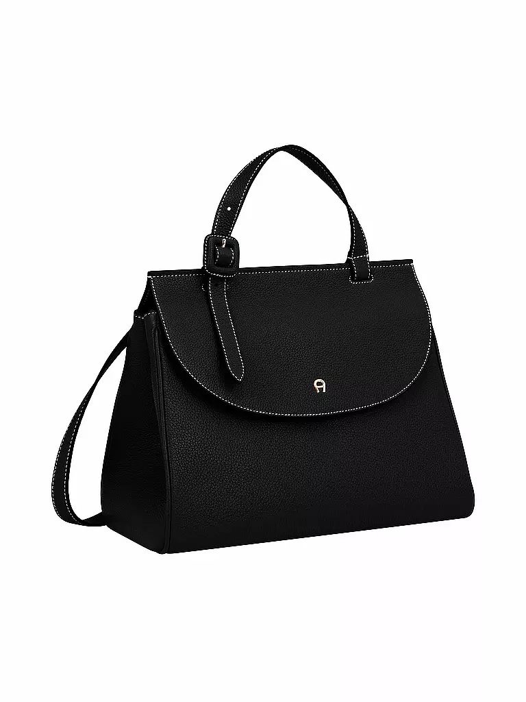 AIGNER | Ledertasche - Henkeltasche MIRANDA Large | schwarz