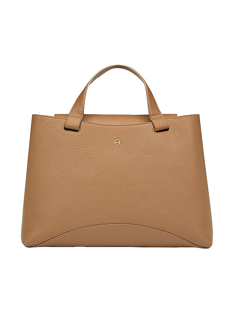 AIGNER | Ledertasche - Henketlasche Selma L | beige