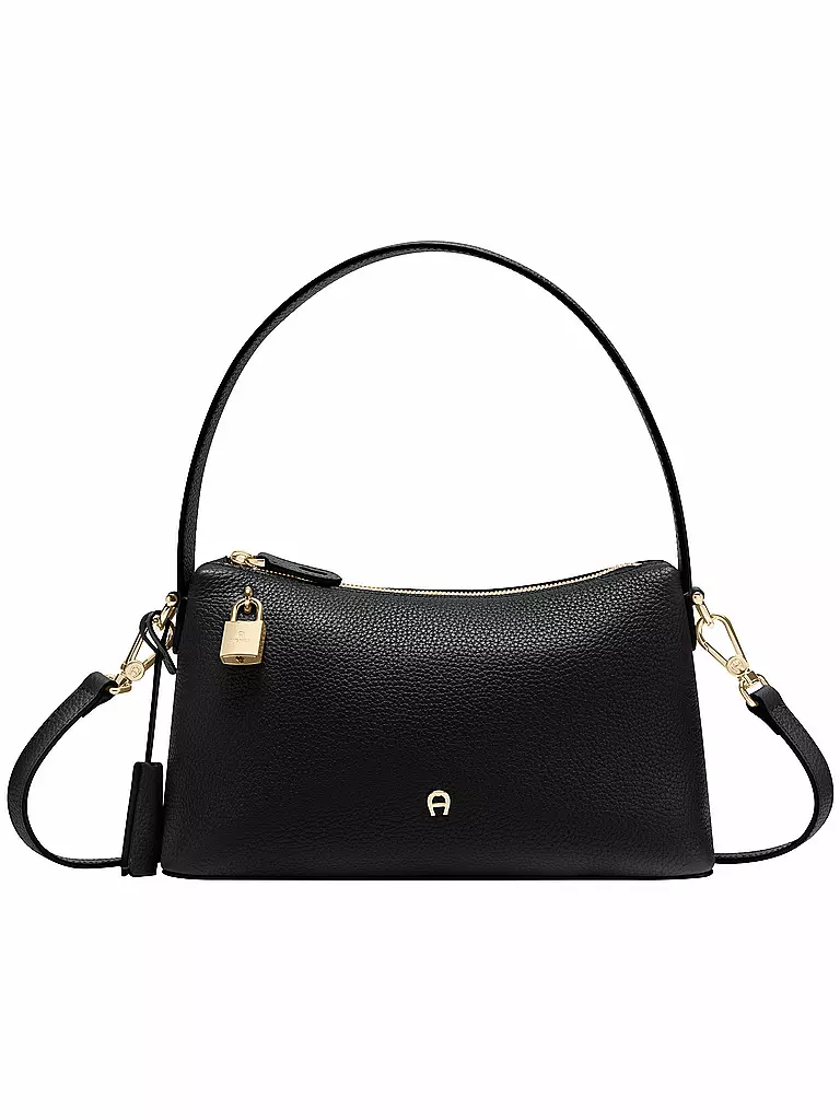 AIGNER | Ledertasche - Hobo Bag DELIA Small | schwarz