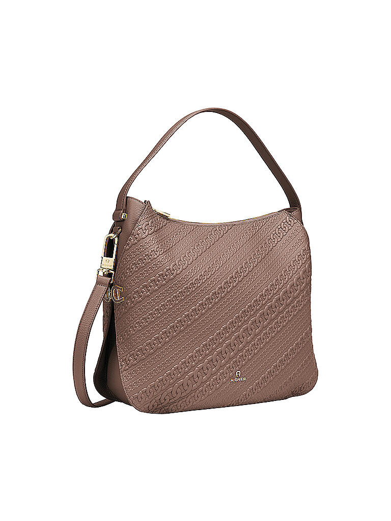 AIGNER | Ledertasche - Hobo Bag Milano | beige