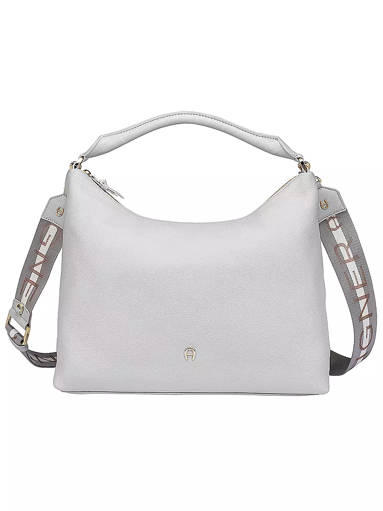 AIGNER | Ledertasche - Hobo Bag ZITA Medium | grau
