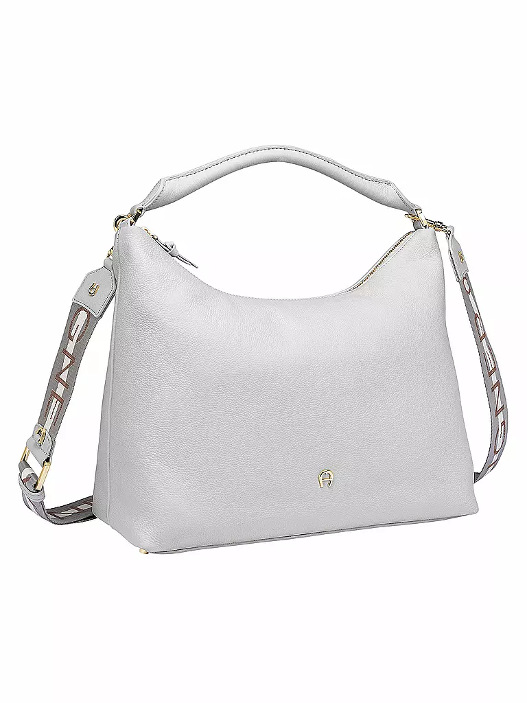 AIGNER | Ledertasche - Hobo Bag ZITA Medium | grau