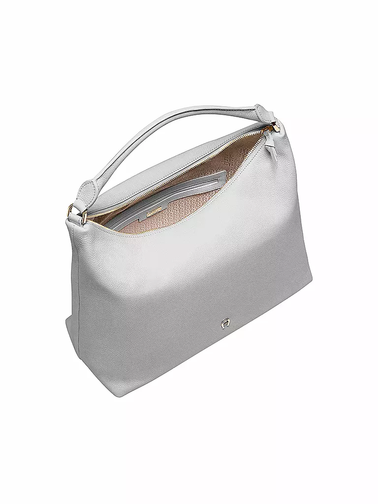 AIGNER | Ledertasche - Hobo Bag ZITA Medium | grau