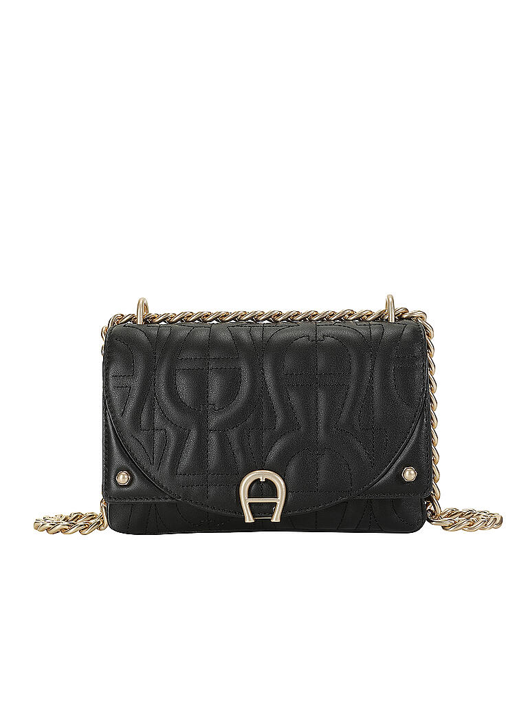 AIGNER | Ledertasche - Mini Bag DIAORA XS  | schwarz