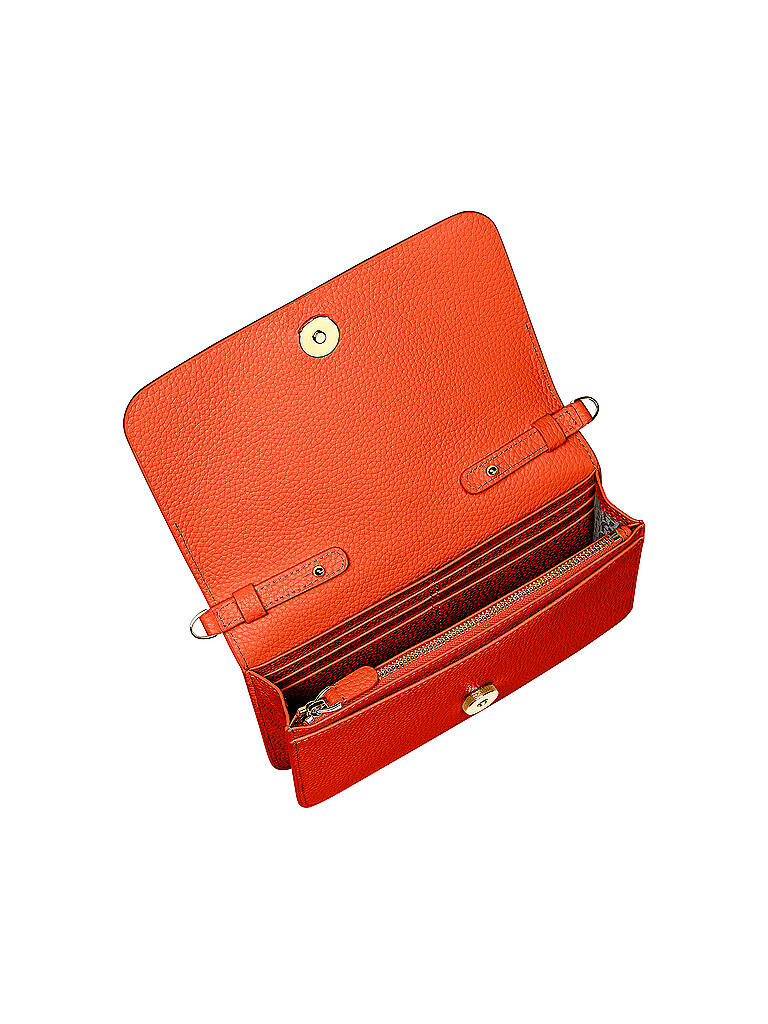 AIGNER | Ledertasche - Mini Bag Wallet on Chain | orange