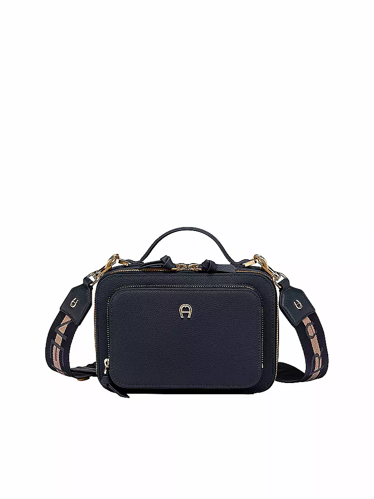 AIGNER | Ledertasche - Mini Bag Zita S | dunkelblau