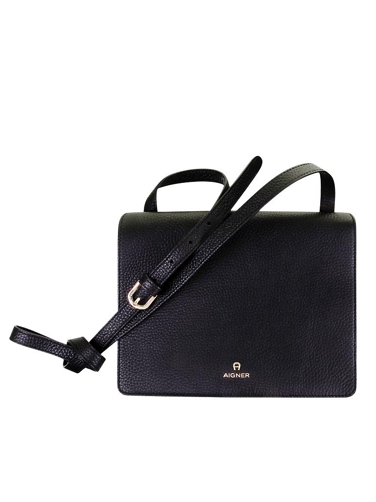 AIGNER | Ledertasche - Minibag "Ivy S" | schwarz