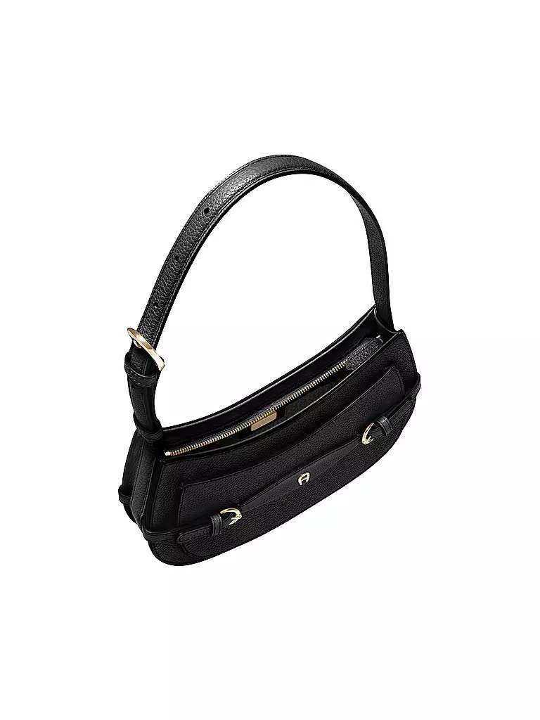 AIGNER | Ledertasche - Schultertasche CAVALLO XSmall | schwarz