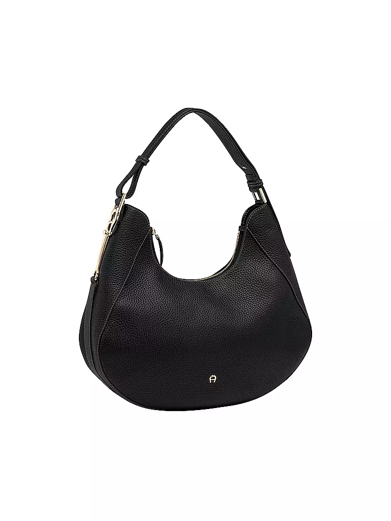 AIGNER | Ledertasche - Schultertasche JOAN Large | schwarz