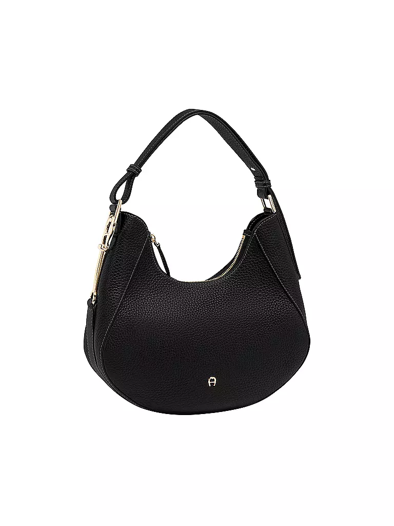 AIGNER | Ledertasche - Schultertasche JOAN Medium | schwarz