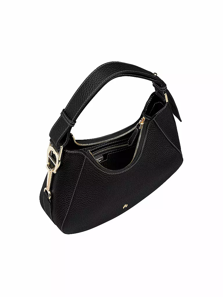 AIGNER | Ledertasche - Schultertasche JOAN Medium | schwarz