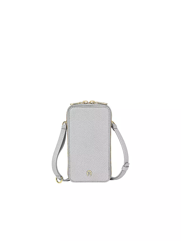 AIGNER | Ledertasche - Smartphone Bag FASHION | grau