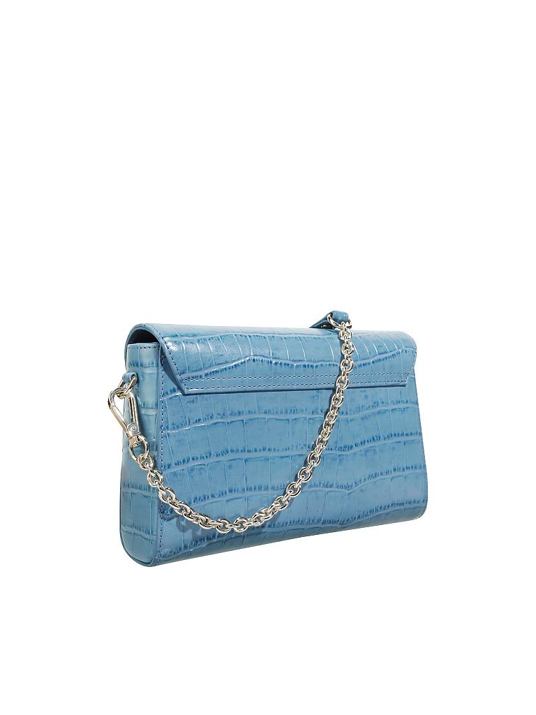 AIGNER | Ledertasche - Umhängetasche "Genoveva" S | blau