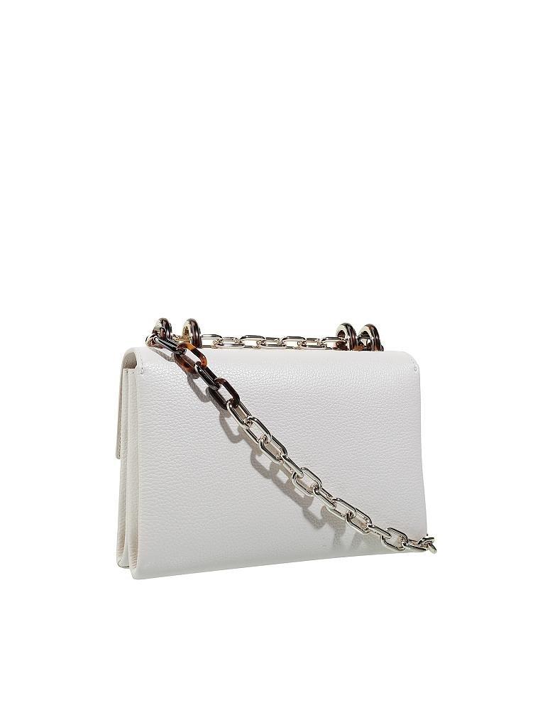 AIGNER | Ledertasche - Umhängetasche "Vicenza" S | weiß
