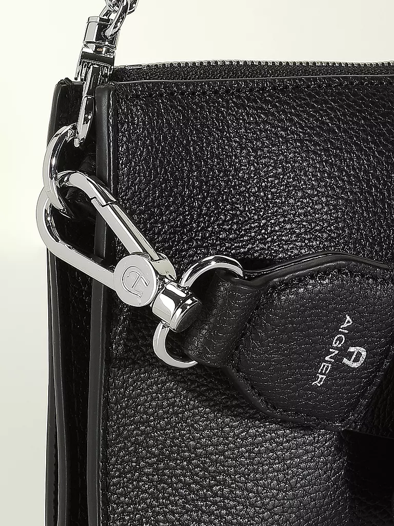 AIGNER | Ledertasche - Umhängetasche ISA S | schwarz