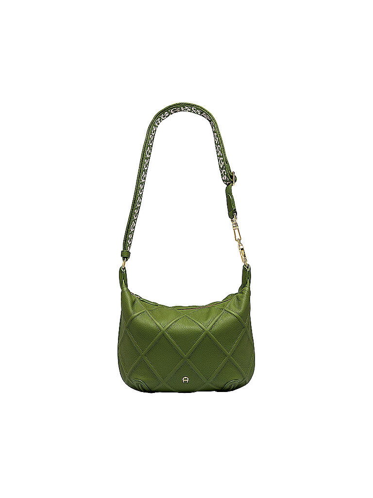 AIGNER | Ledertasche - Umhängetasche Palermo S | grün