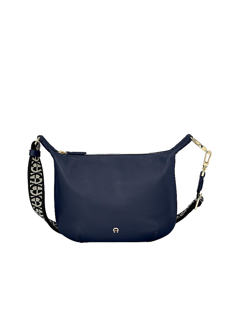 AIGNER | Ledertasche - Umhängetasche Palermo S | dunkelblau