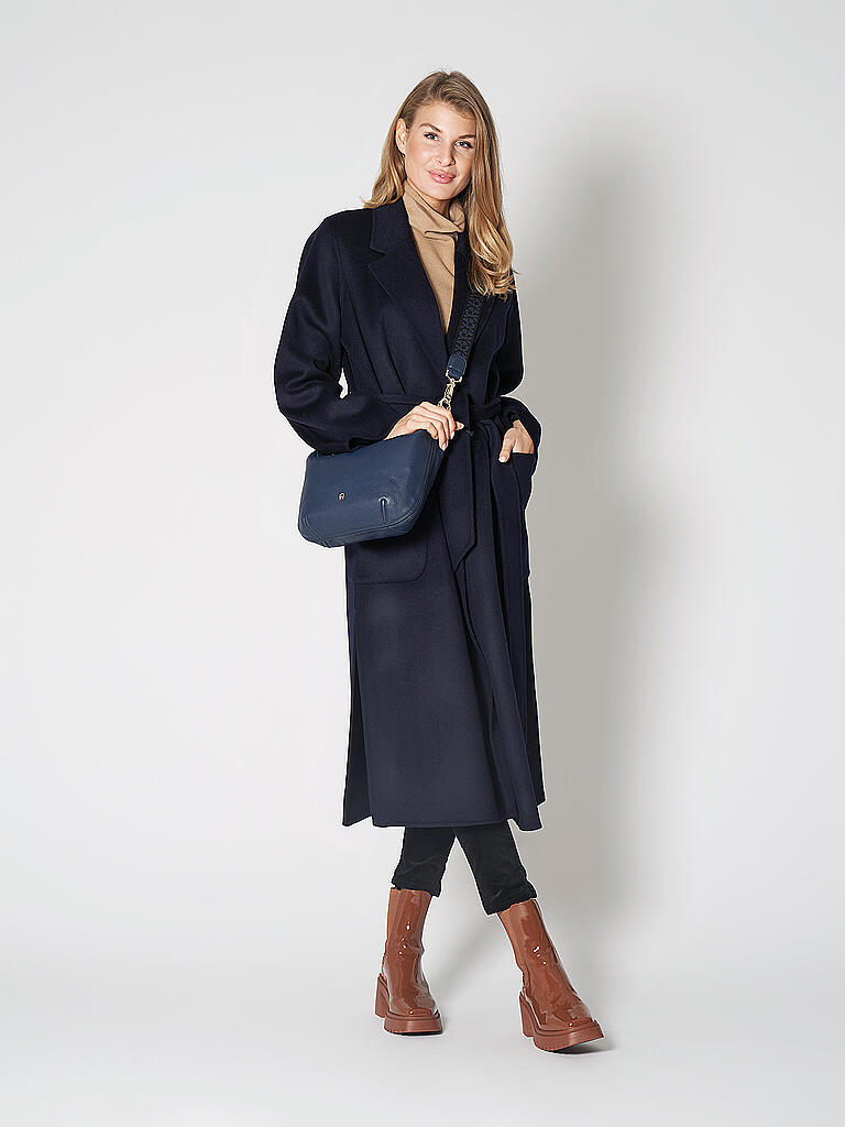 AIGNER | Ledertasche - Umhängetasche Palermo S | dunkelblau