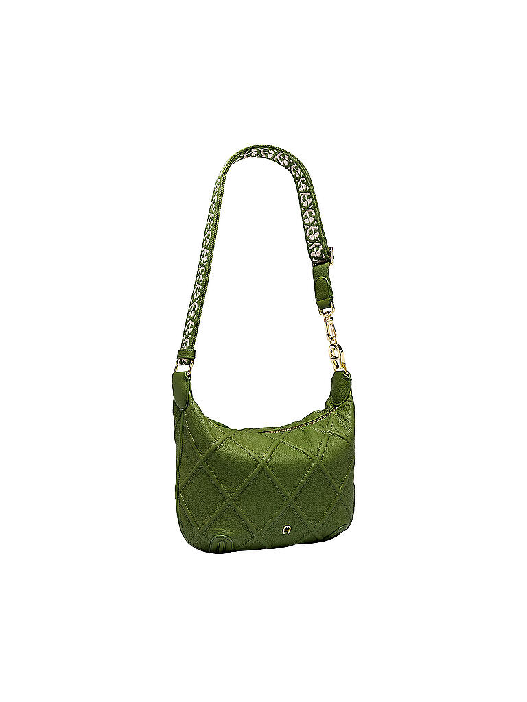 AIGNER | Ledertasche - Umhängetasche Palermo S | grün