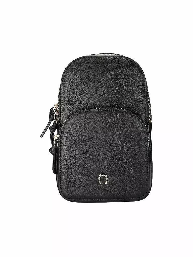 AIGNER | Ledertasche - Umhängetasche ZITA SLING CROSSBODY | schwarz