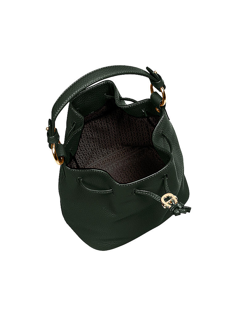AIGNER | Ledertasche -Bucket Bag Tara S | grün