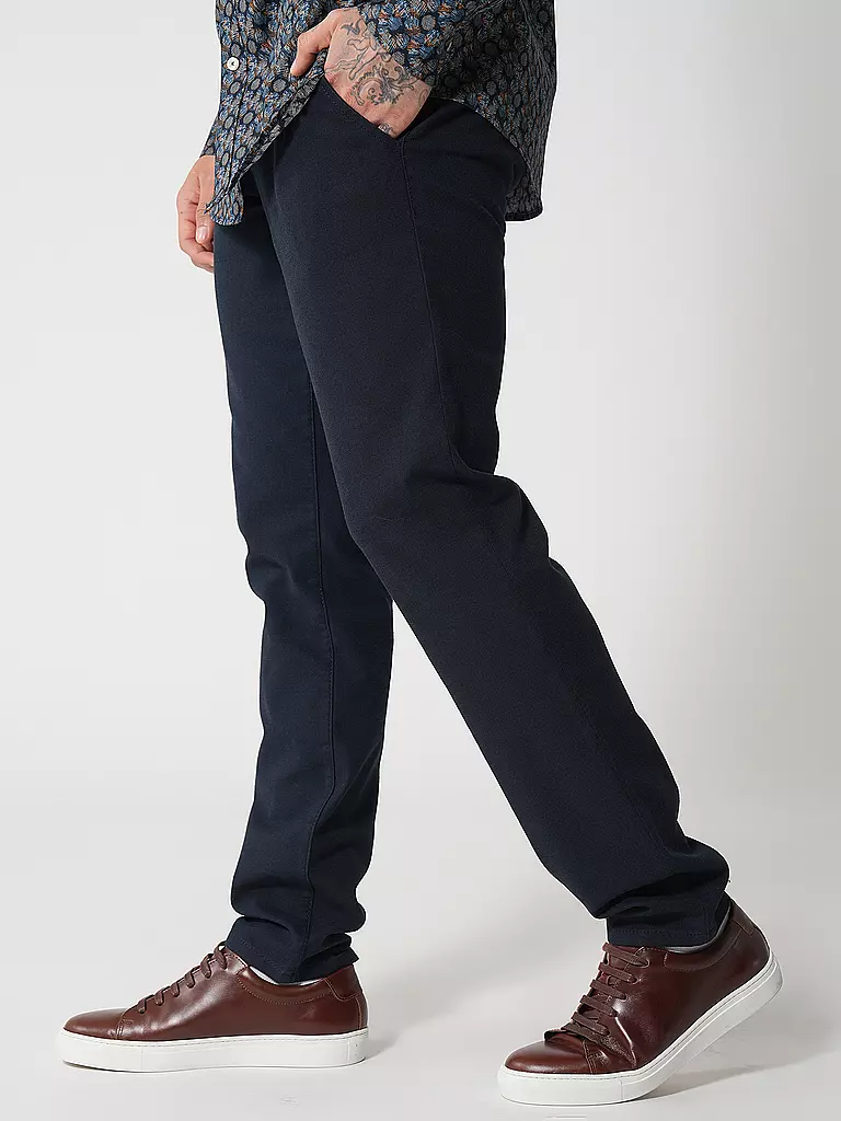 ALBERTO | Chino Slim Fit Lou-RETRO | dunkelblau