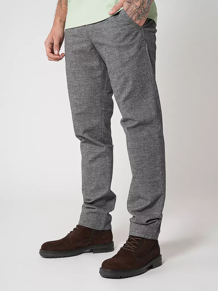 ALBERTO | Chino Slim Fit Lou-RETRO | grau