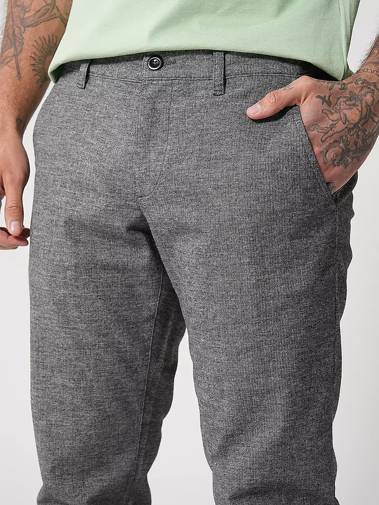 ALBERTO | Chino Slim Fit Lou-RETRO | grau