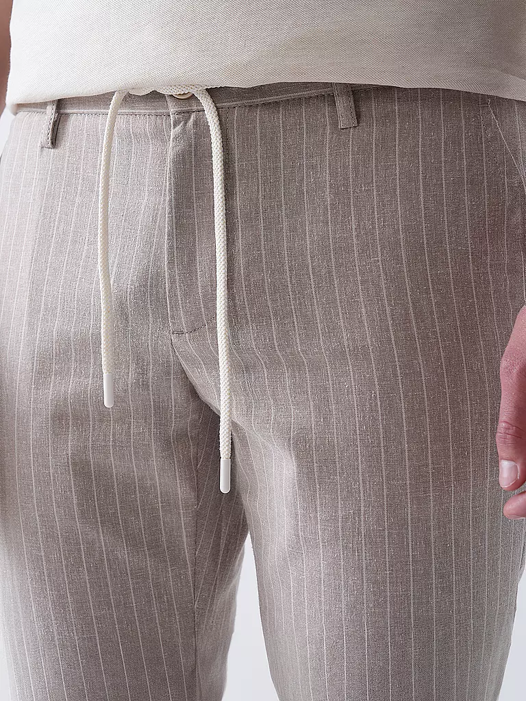 ALBERTO | Leinenhose JUMP | grau