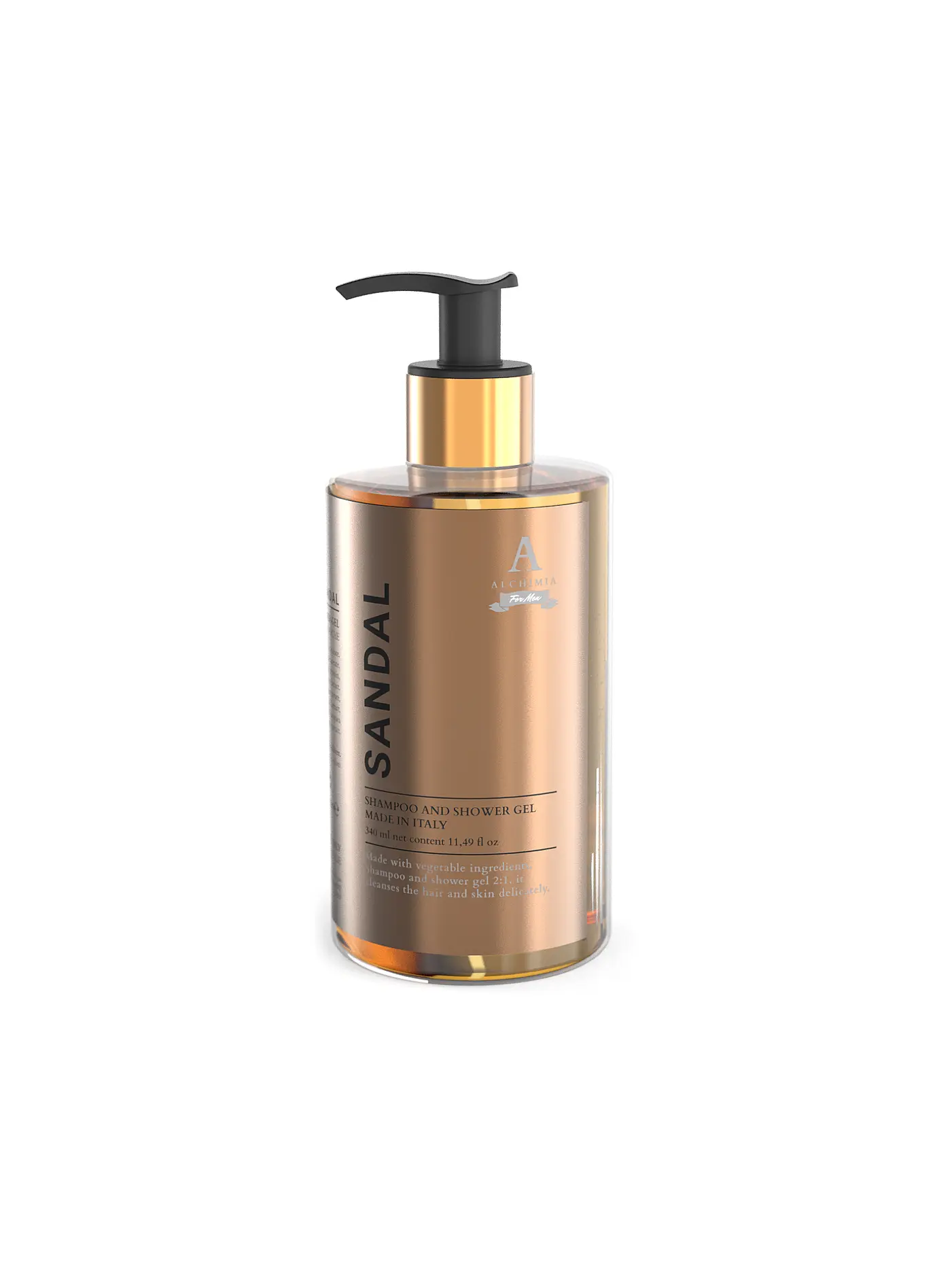 ALCHIMIA SOAP | Duschgel SANDAL 350ml Sandelholz  | kupfer