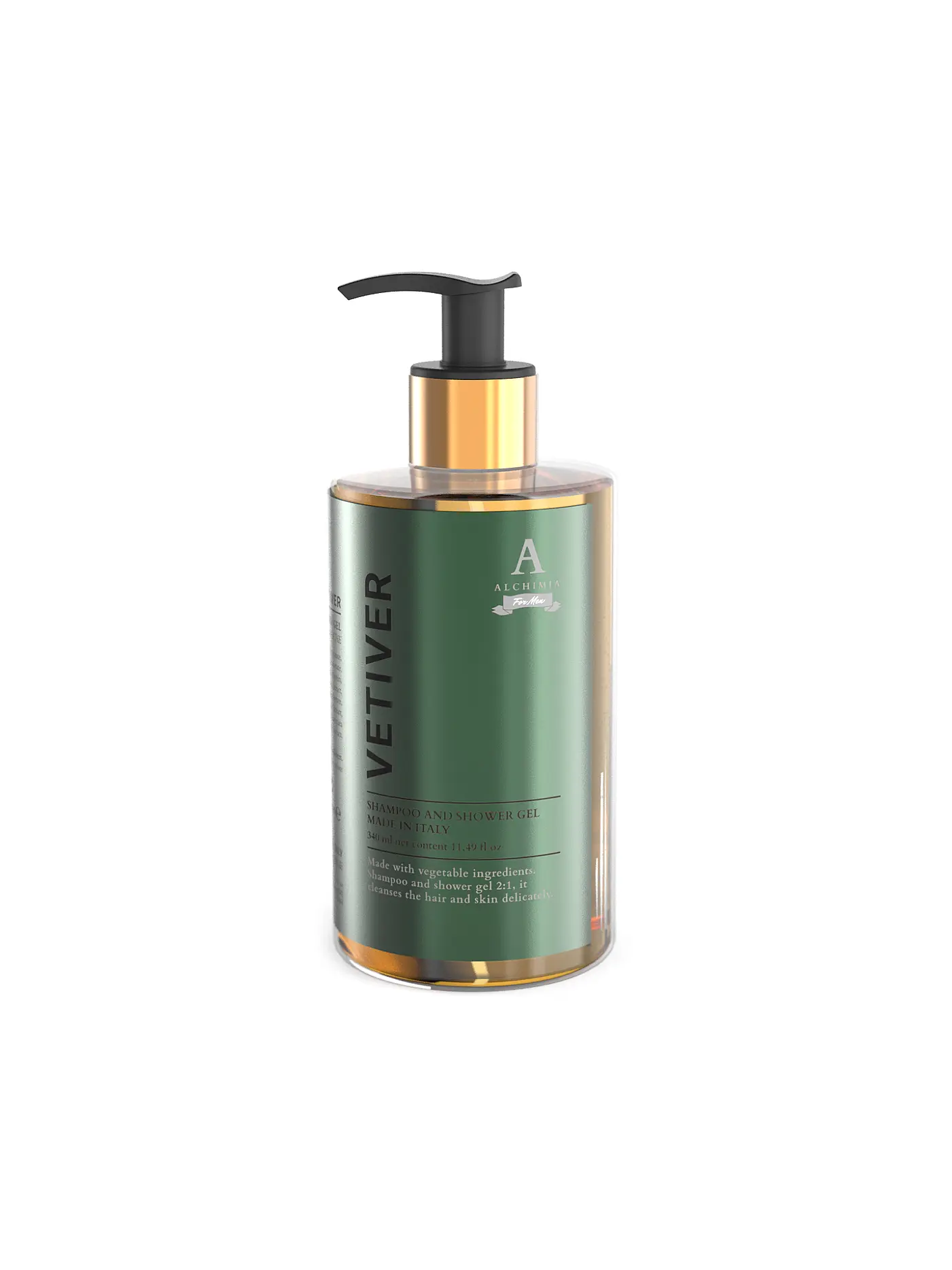 ALCHIMIA SOAP | Duschgel SANDAL 350ml Sandelholz  | grau