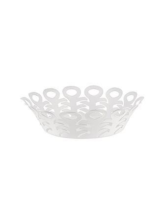 ALESSI | Korbschale VIMINI 22cm Edelstahl Epoxi. Weiss