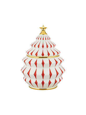 ALESSI | Boîte à biscuits de Noël 2,1l DELIGHT Blanc/Rouge