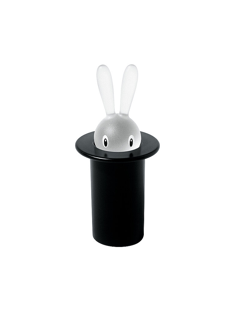 ALESSI Zahnstocherbehälter Magic Bunny 7,5cm Schwarz schwarz