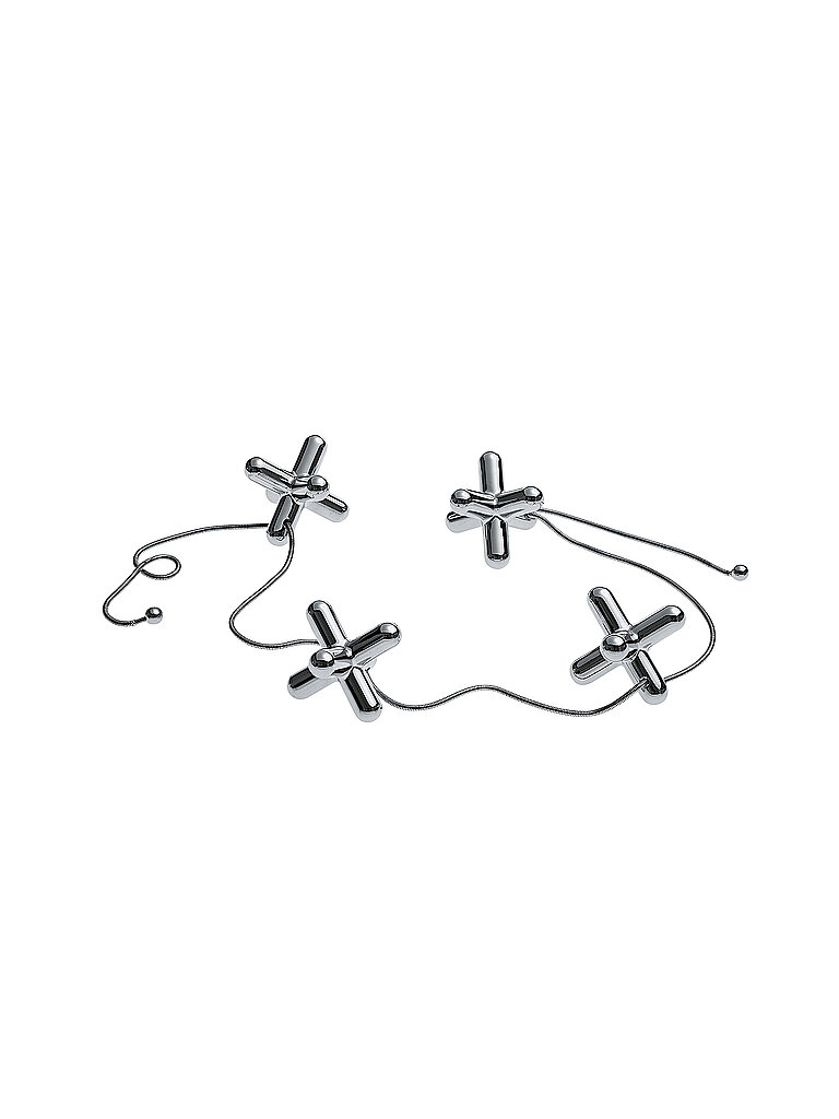 ALESSI Topfuntersetzer Tripod Edelstahl silber