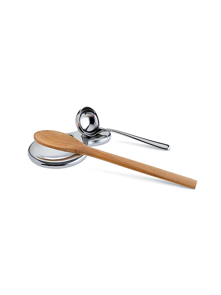 ALESSI Soporte para cucharas T-1000 Acero inoxidable plata
